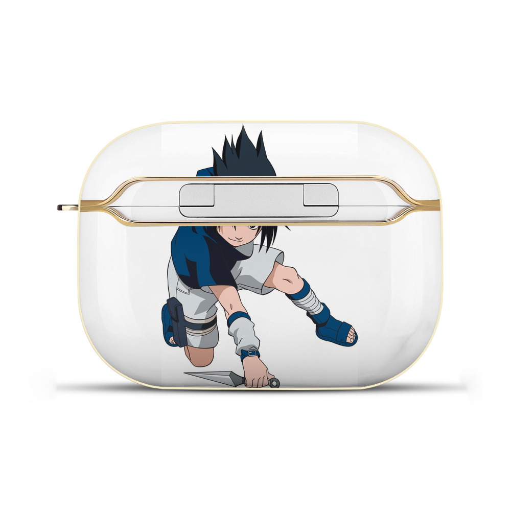 （画像用） NARUTO -ナルト- うちは サスケ Uchiha Sasuke 【AirPods Pro用】ハードシェル保護ケース｜耐衝撃・防指紋・カラビナ付き商品仕様