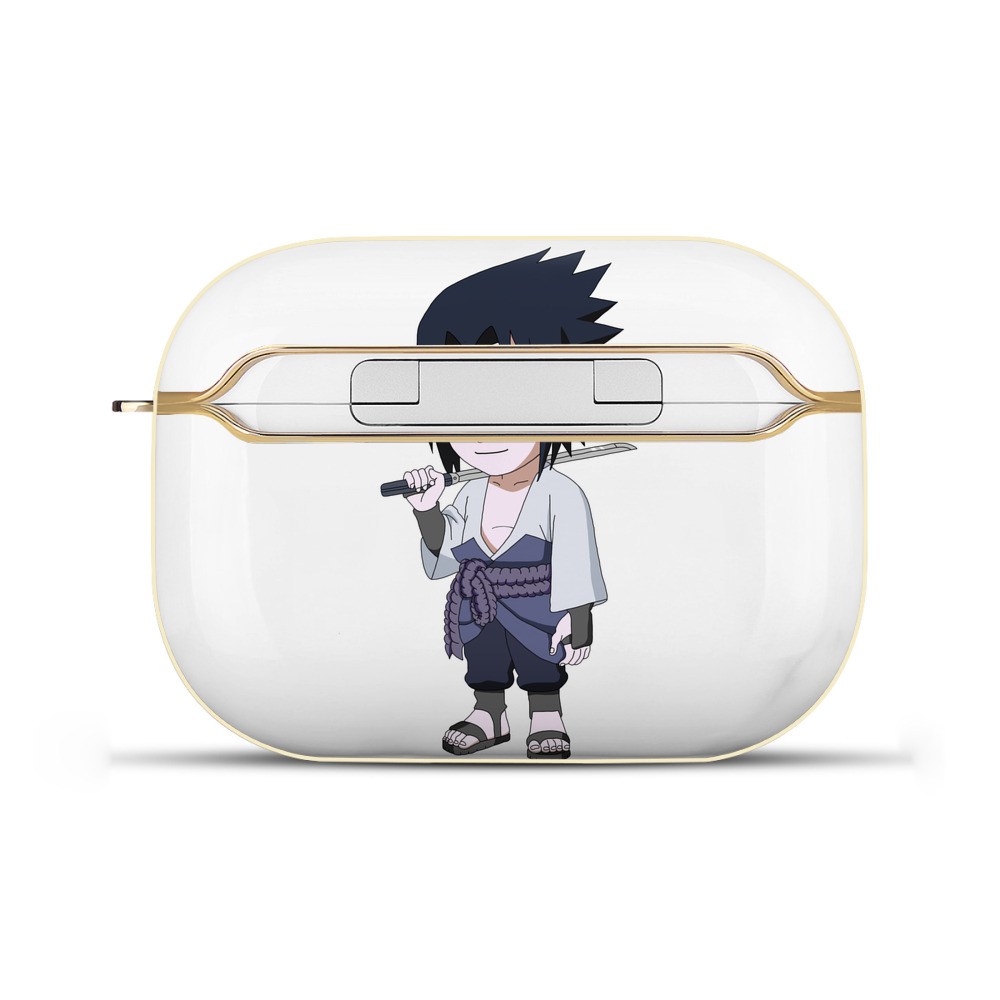 （画像用） NARUTO -ナルト- うちは サスケ Uchiha Sasuke 【AirPods Pro用】ハードシェル保護ケース｜耐衝撃・防指紋・カラビナ付き商品仕様