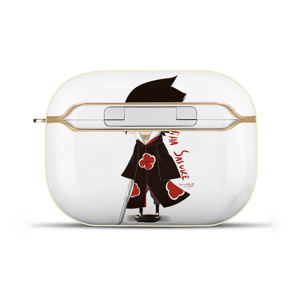 （画像用） NARUTO -ナルト- うちは サスケ Uchiha Sasuke 【AirPods Pro用】ハードシェル保護ケース｜耐衝撃・防指紋・カラビナ付き商品仕様