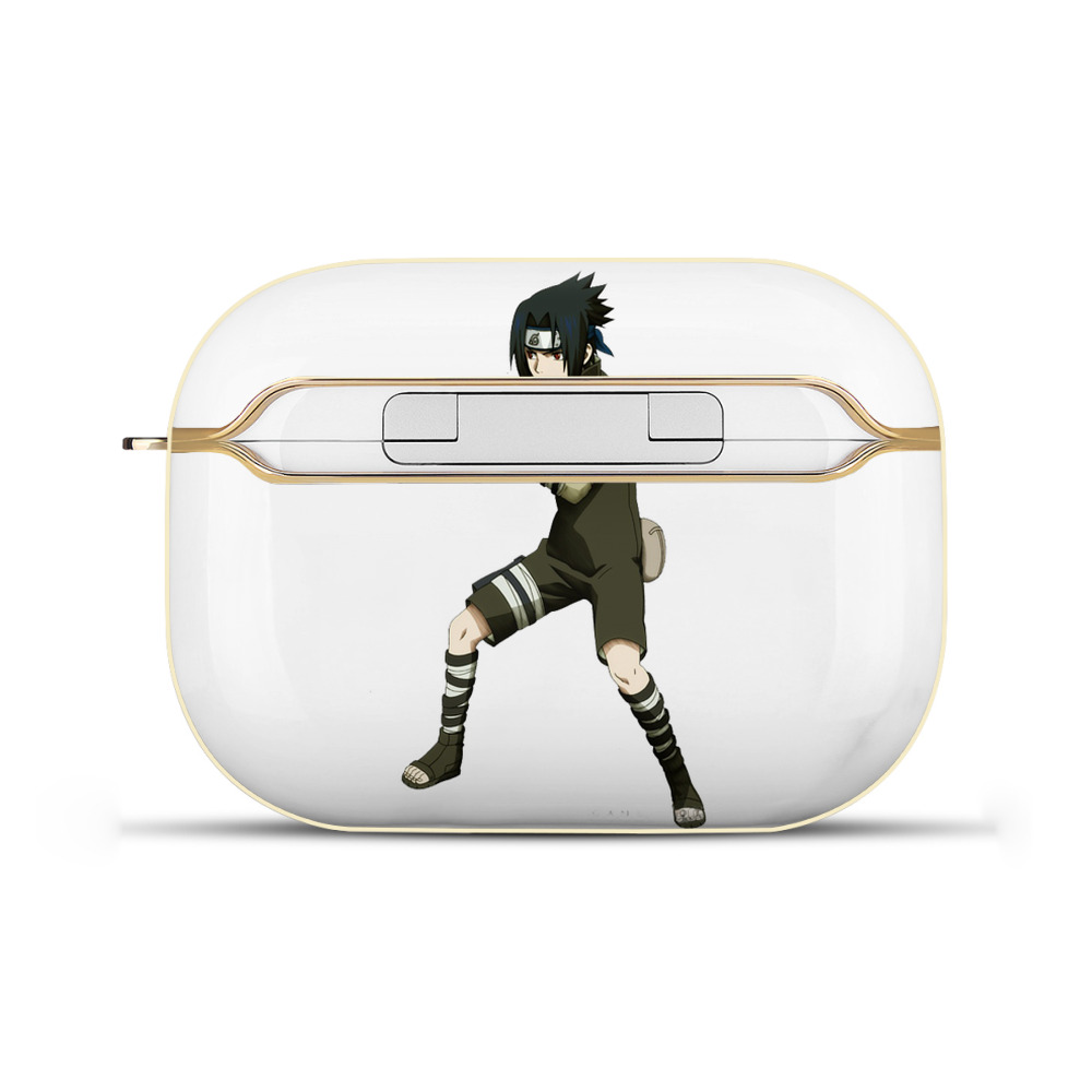 （画像用） NARUTO -ナルト- うちは サスケ Uchiha Sasuke 【AirPods Pro用】ハードシェル保護ケース｜耐衝撃・防指紋・カラビナ付き商品仕様