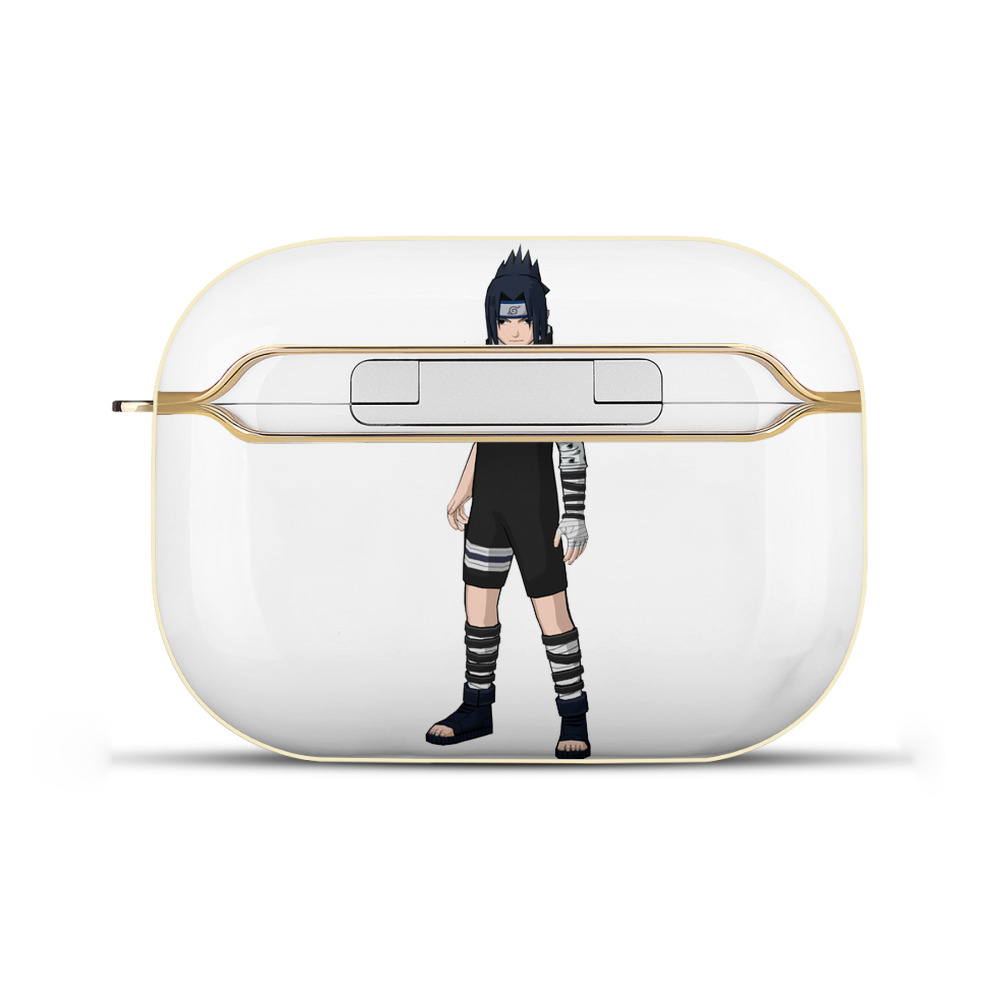 （画像用） NARUTO -ナルト- うちは サスケ Uchiha Sasuke 【AirPods Pro用】ハードシェル保護ケース｜耐衝撃・防指紋・カラビナ付き商品仕様