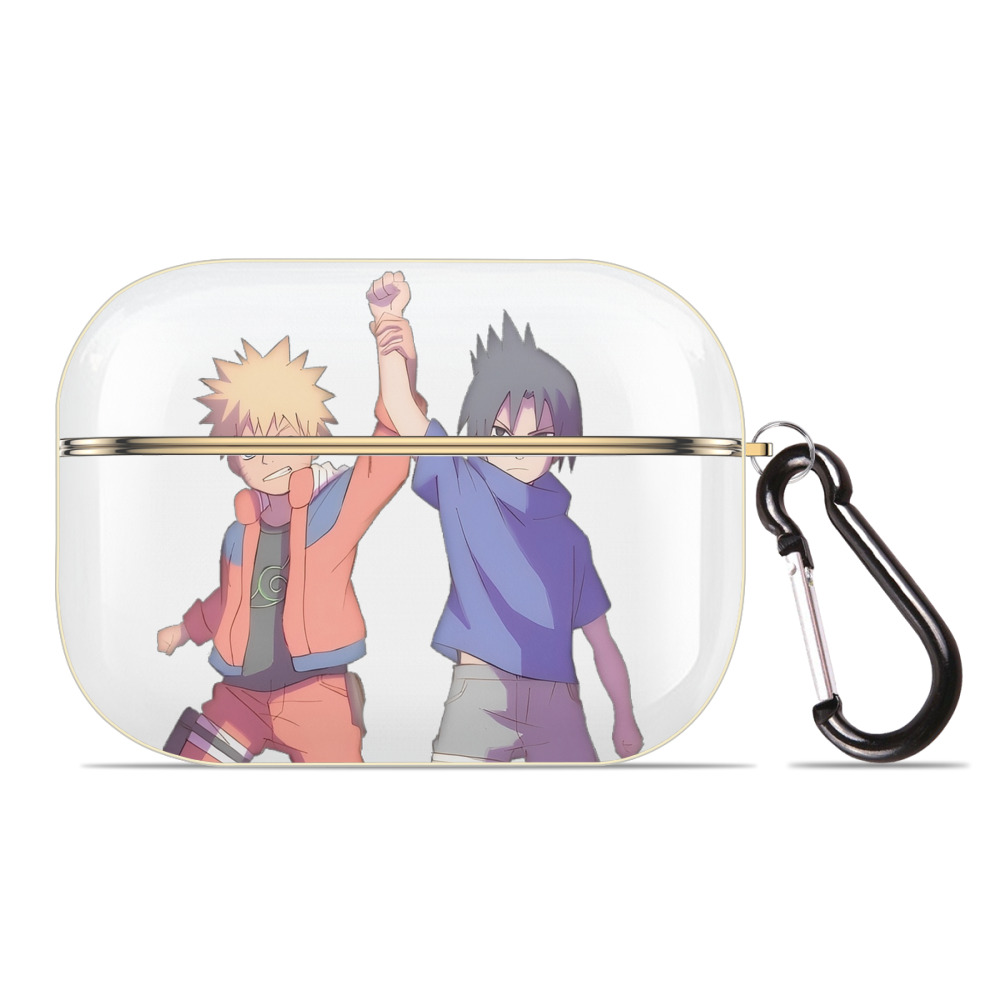 （画像用） NARUTO -ナルト- うちは サスケ Uchiha Sasuke 【AirPods Pro用】ハードシェル保護ケース｜耐衝撃・防指紋・カラビナ付き商品仕様