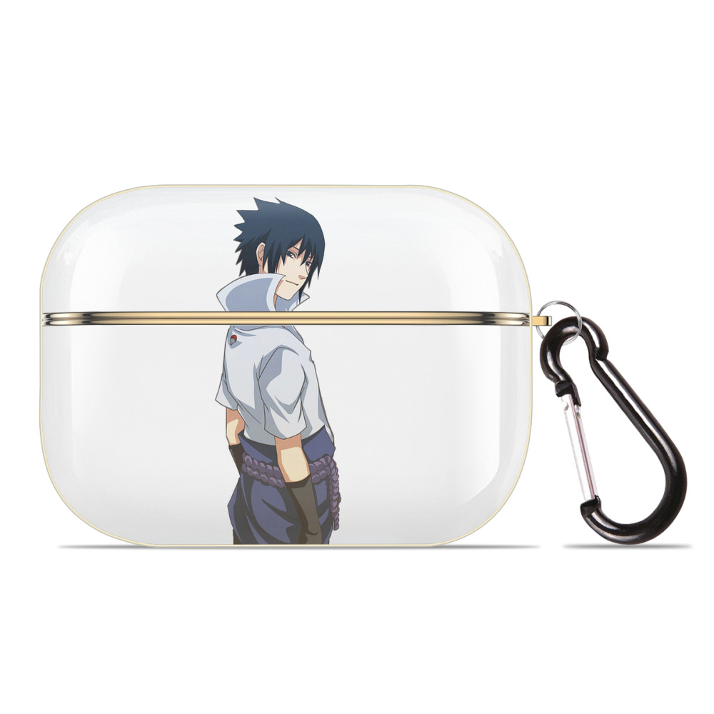 （画像用） NARUTO -ナルト- うちは サスケ Uchiha Sasuke 【AirPods Pro用】ハードシェル保護ケース｜耐衝撃・防指紋・カラビナ付き商品仕様