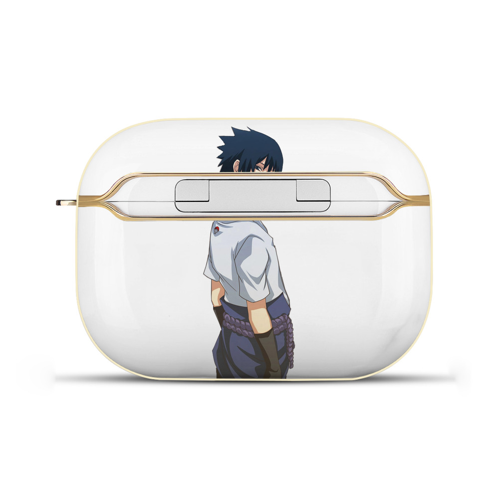 （画像用） NARUTO -ナルト- うちは サスケ Uchiha Sasuke 【AirPods Pro用】ハードシェル保護ケース｜耐衝撃・防指紋・カラビナ付き商品仕様