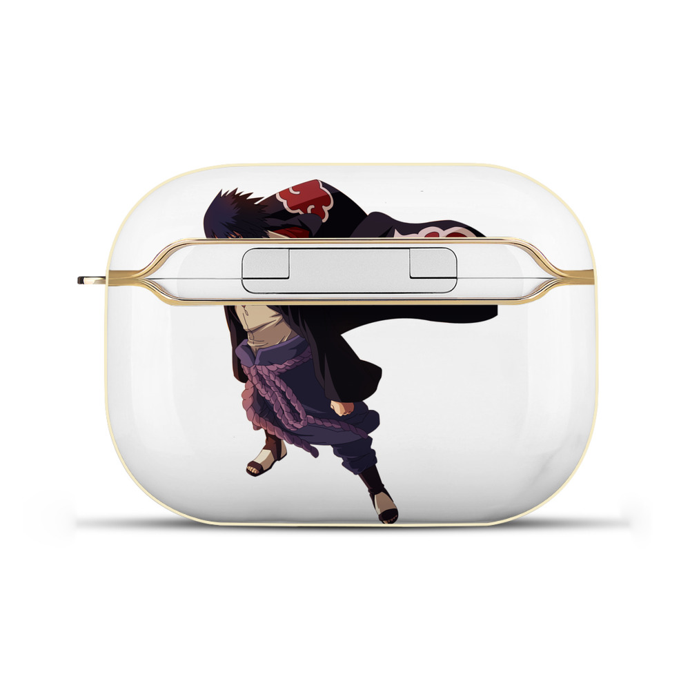 （画像用） NARUTO -ナルト- うちは サスケ Uchiha Sasuke 【AirPods Pro用】ハードシェル保護ケース｜耐衝撃・防指紋・カラビナ付き商品仕様