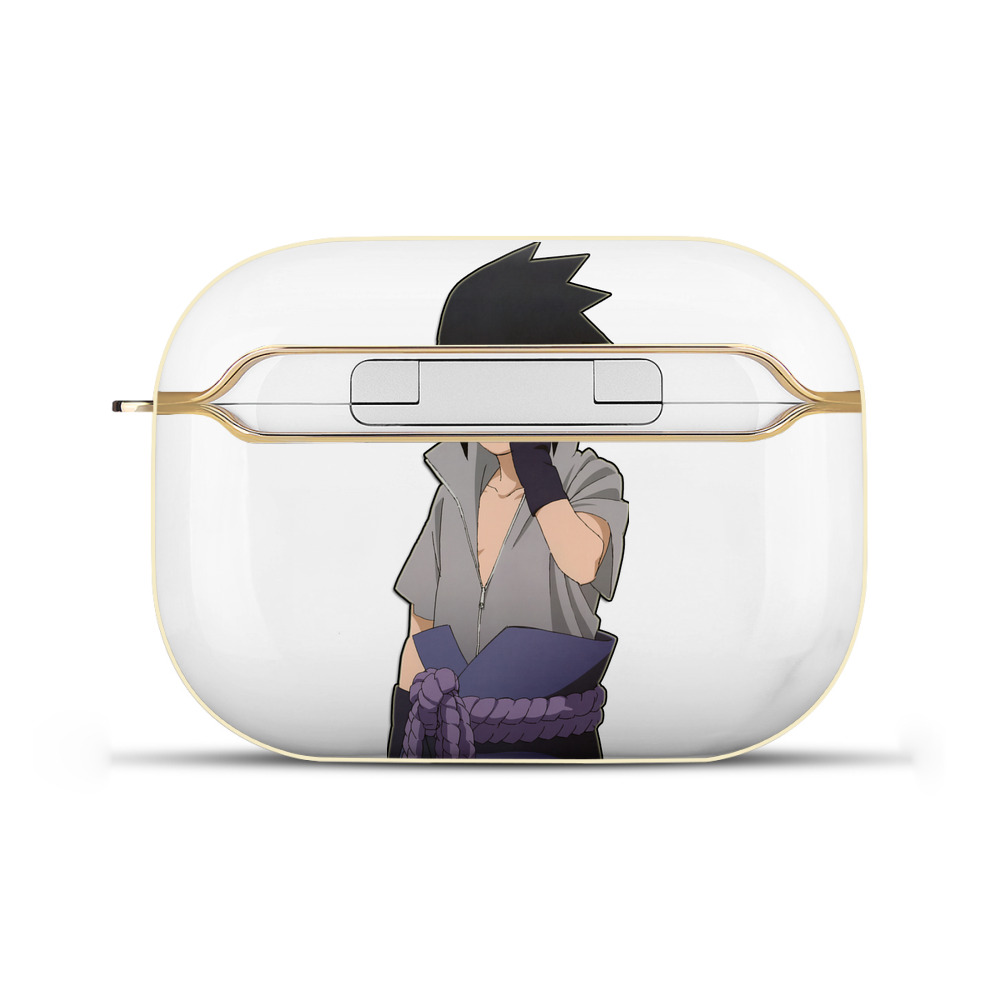 （画像用） NARUTO -ナルト- うちは サスケ Uchiha Sasuke 【AirPods Pro用】ハードシェル保護ケース｜耐衝撃・防指紋・カラビナ付き商品仕様