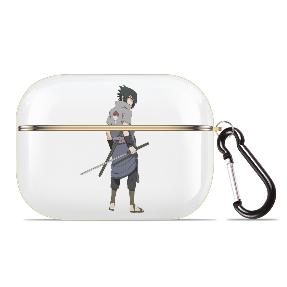 （画像用） NARUTO -ナルト- うちは サスケ Uchiha Sasuke 【AirPods Pro用】ハードシェル保護ケース｜耐衝撃・防指紋・カラビナ付き商品仕様