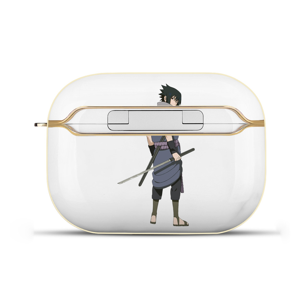 （画像用） NARUTO -ナルト- うちは サスケ Uchiha Sasuke 【AirPods Pro用】ハードシェル保護ケース｜耐衝撃・防指紋・カラビナ付き商品仕様