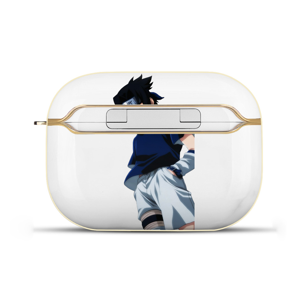 （画像用） NARUTO -ナルト- うちは サスケ Uchiha Sasuke 【AirPods Pro用】ハードシェル保護ケース｜耐衝撃・防指紋・カラビナ付き商品仕様