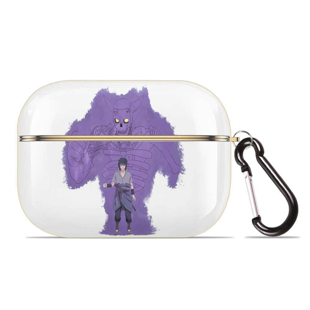 （画像用） NARUTO -ナルト- うちは サスケ Uchiha Sasuke 【AirPods Pro用】ハードシェル保護ケース｜耐衝撃・防指紋・カラビナ付き商品仕様