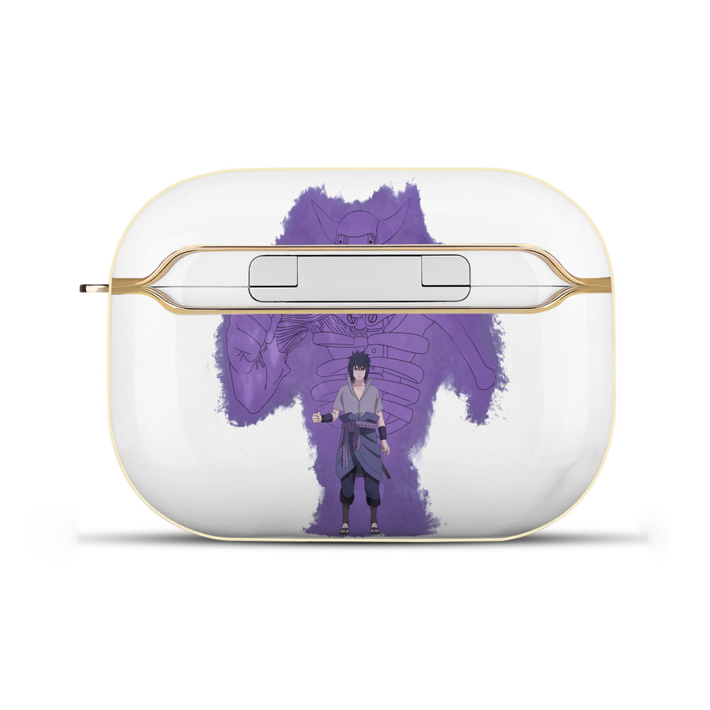 （画像用） NARUTO -ナルト- うちは サスケ Uchiha Sasuke 【AirPods Pro用】ハードシェル保護ケース｜耐衝撃・防指紋・カラビナ付き商品仕様