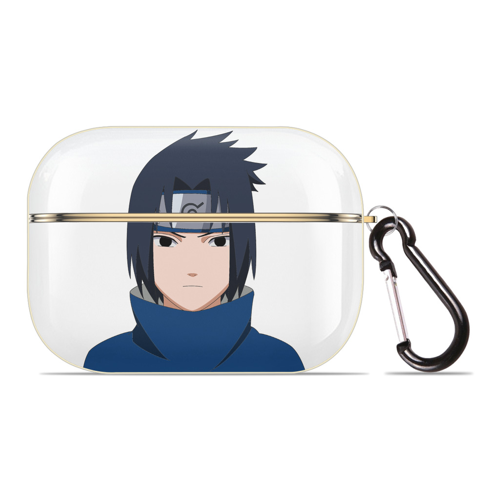 （画像用） NARUTO -ナルト- うちは サスケ Uchiha Sasuke 【AirPods Pro用】ハードシェル保護ケース｜耐衝撃・防指紋・カラビナ付き商品仕様