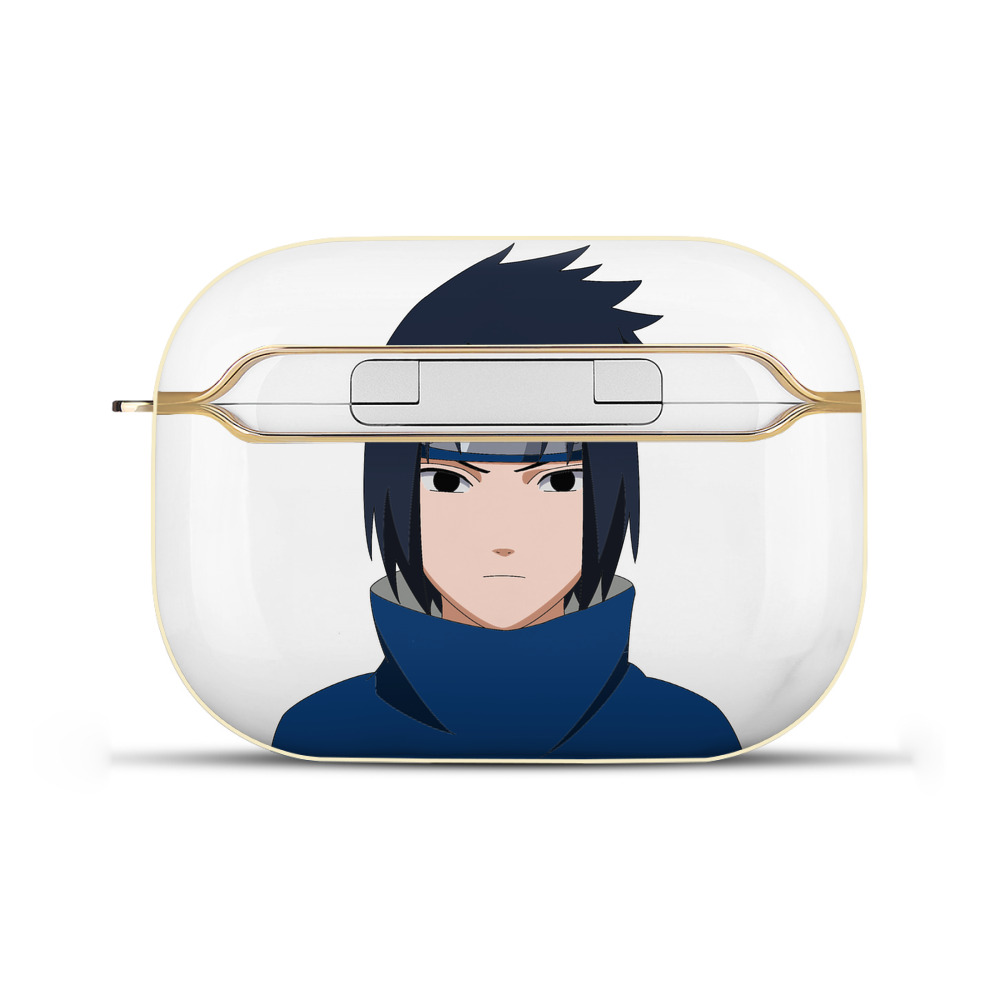 （画像用） NARUTO -ナルト- うちは サスケ Uchiha Sasuke 【AirPods Pro用】ハードシェル保護ケース｜耐衝撃・防指紋・カラビナ付き商品仕様