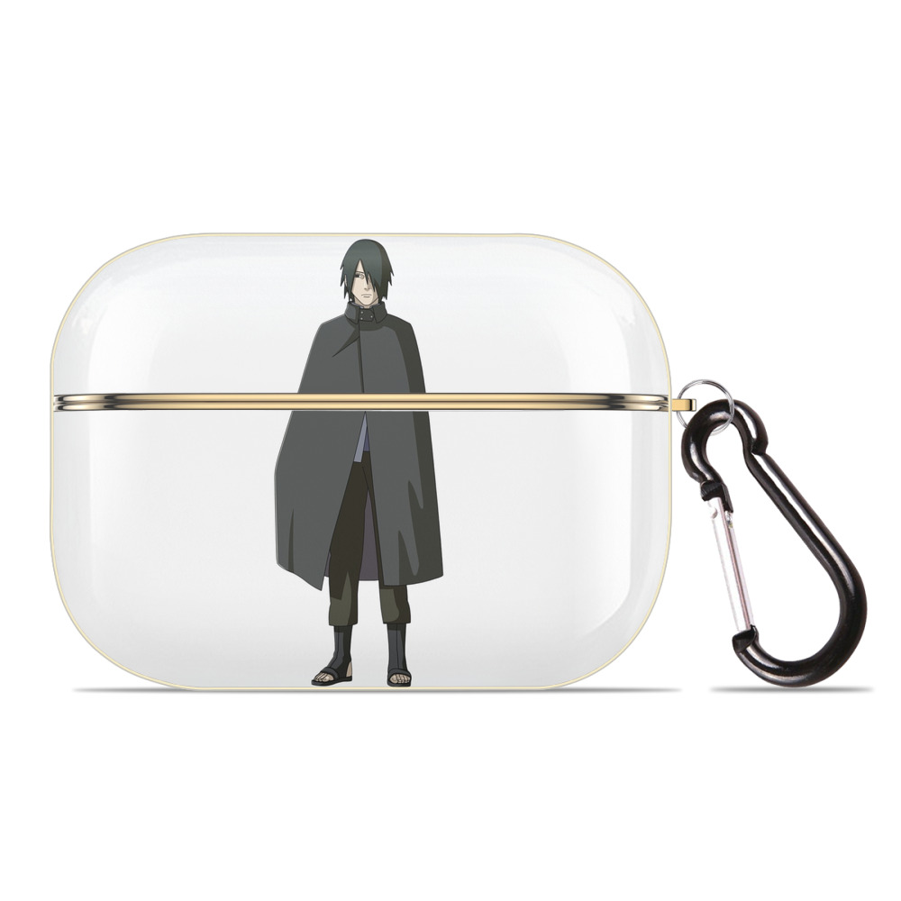 （画像用） NARUTO -ナルト- うちは サスケ Uchiha Sasuke 【AirPods Pro用】ハードシェル保護ケース｜耐衝撃・防指紋・カラビナ付き商品仕様