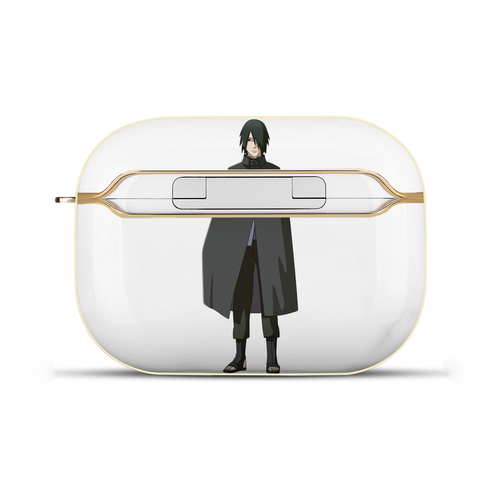 （画像用） NARUTO -ナルト- うちは サスケ Uchiha Sasuke 【AirPods Pro用】ハードシェル保護ケース｜耐衝撃・防指紋・カラビナ付き商品仕様