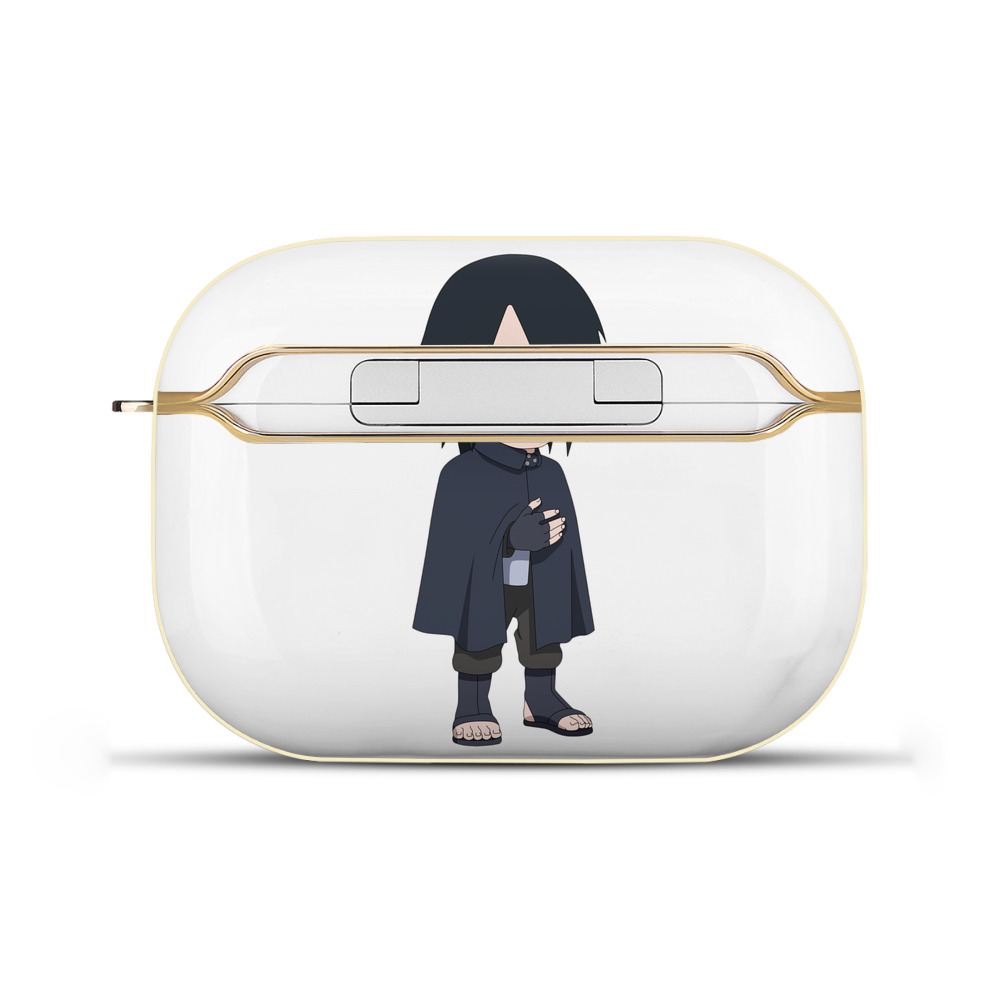 （画像用） NARUTO -ナルト- うちは サスケ Uchiha Sasuke 【AirPods Pro用】ハードシェル保護ケース｜耐衝撃・防指紋・カラビナ付き商品仕様