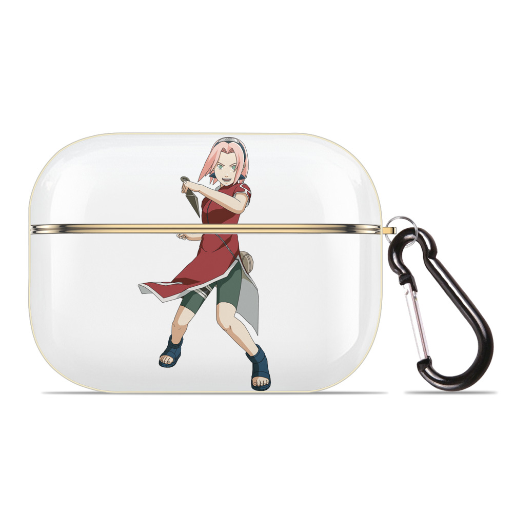 （画像用） NARUTO -ナルト- 春野サクラ Haruno Sakura 【AirPods Pro用】ハードシェル保護ケース｜耐衝撃・防指紋・カラビナ付き商品仕様