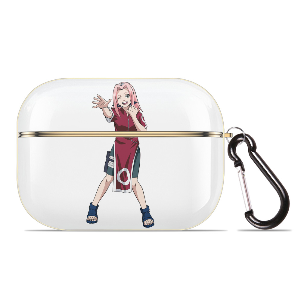 （画像用） NARUTO -ナルト- 春野サクラ Haruno Sakura 【AirPods Pro用】ハードシェル保護ケース｜耐衝撃・防指紋・カラビナ付き商品仕様