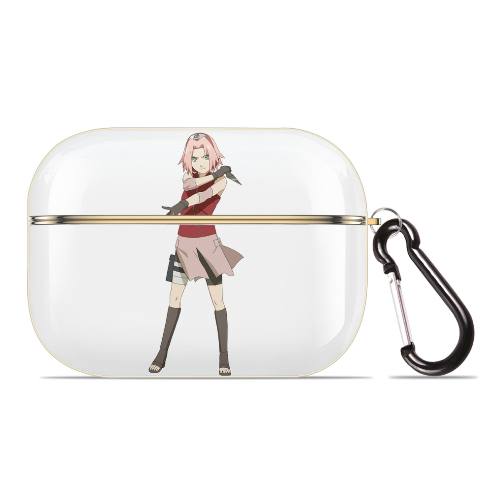 （画像用） NARUTO -ナルト- 春野サクラ Haruno Sakura 【AirPods Pro用】ハードシェル保護ケース｜耐衝撃・防指紋・カラビナ付き商品仕様