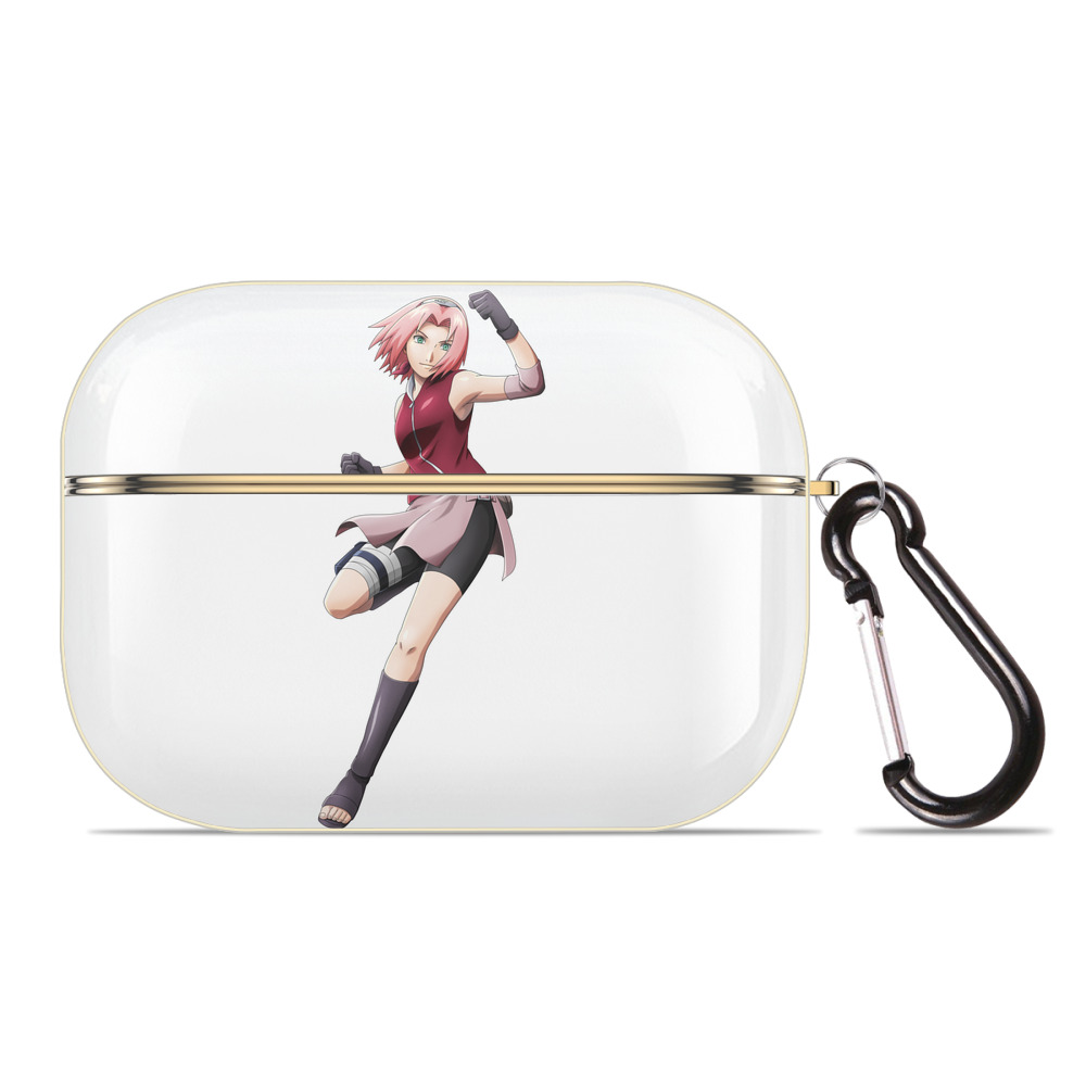 （画像用） NARUTO -ナルト- 春野サクラ Haruno Sakura 【AirPods Pro用】ハードシェル保護ケース｜耐衝撃・防指紋・カラビナ付き商品仕様