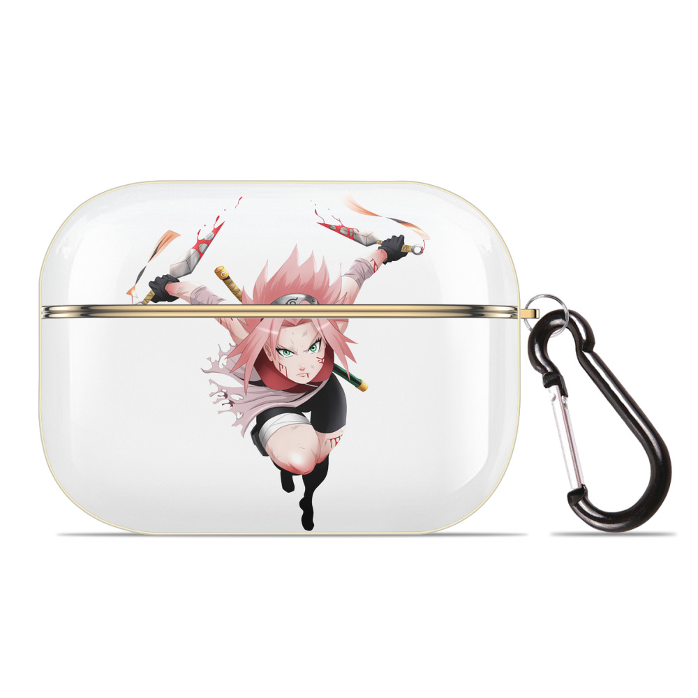 （画像用） NARUTO -ナルト- 春野サクラ Haruno Sakura 【AirPods Pro用】ハードシェル保護ケース｜耐衝撃・防指紋・カラビナ付き商品仕様