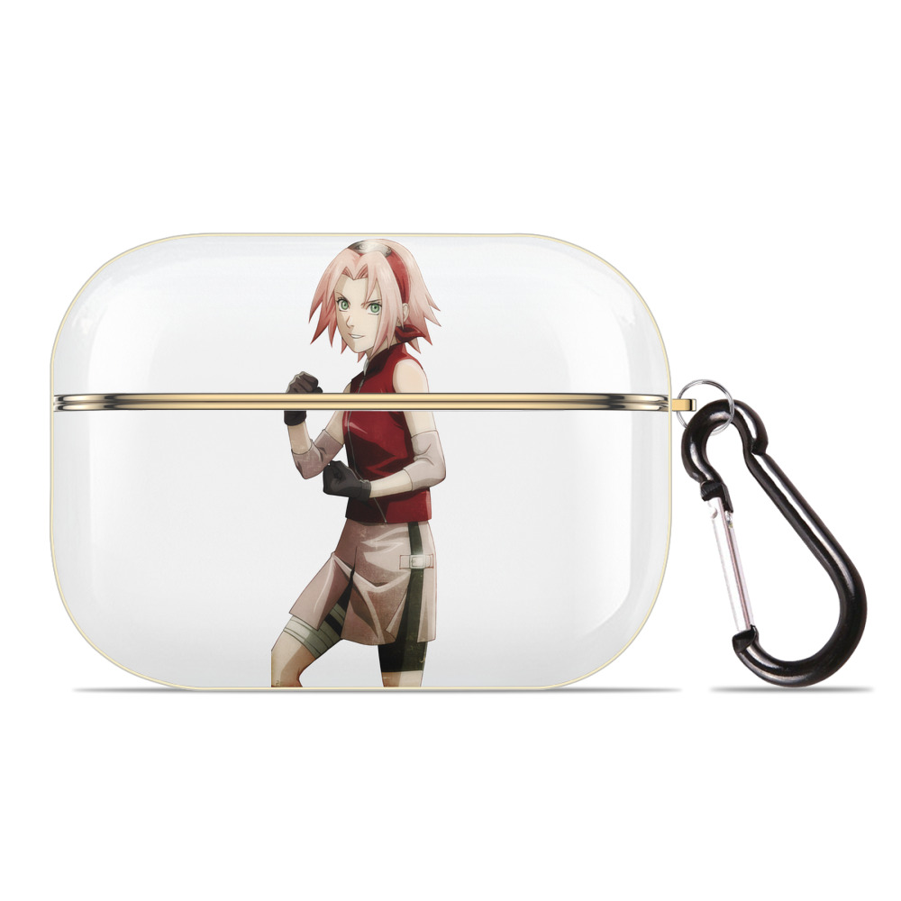 （画像用） NARUTO -ナルト- 春野サクラ Haruno Sakura 【AirPods Pro用】ハードシェル保護ケース｜耐衝撃・防指紋・カラビナ付き商品仕様