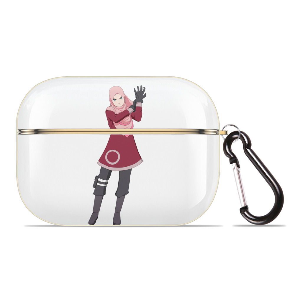 （画像用） NARUTO -ナルト- 春野サクラ Haruno Sakura 【AirPods Pro用】ハードシェル保護ケース｜耐衝撃・防指紋・カラビナ付き商品仕様