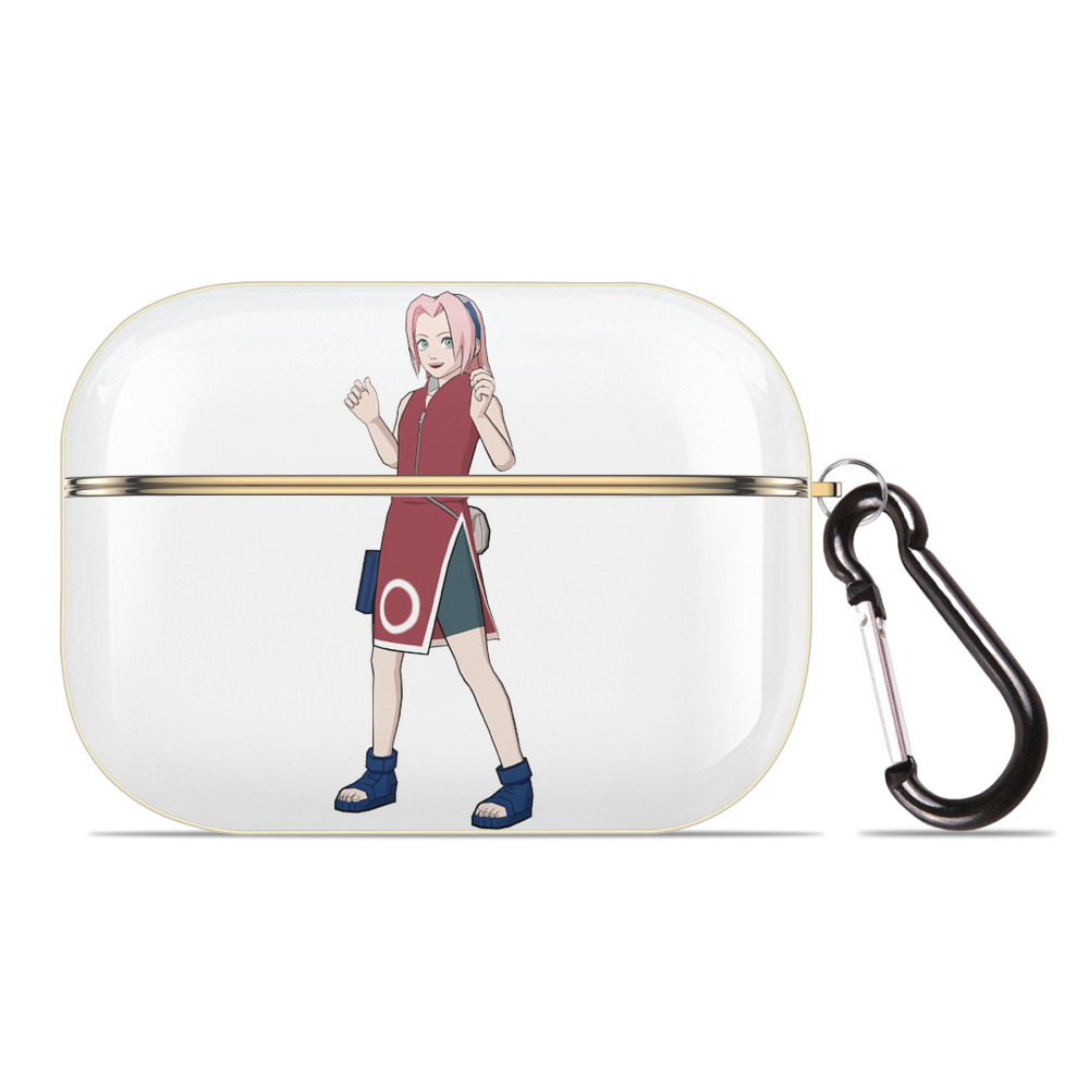 （画像用） NARUTO -ナルト- 春野サクラ Haruno Sakura 【AirPods Pro用】ハードシェル保護ケース｜耐衝撃・防指紋・カラビナ付き商品仕様