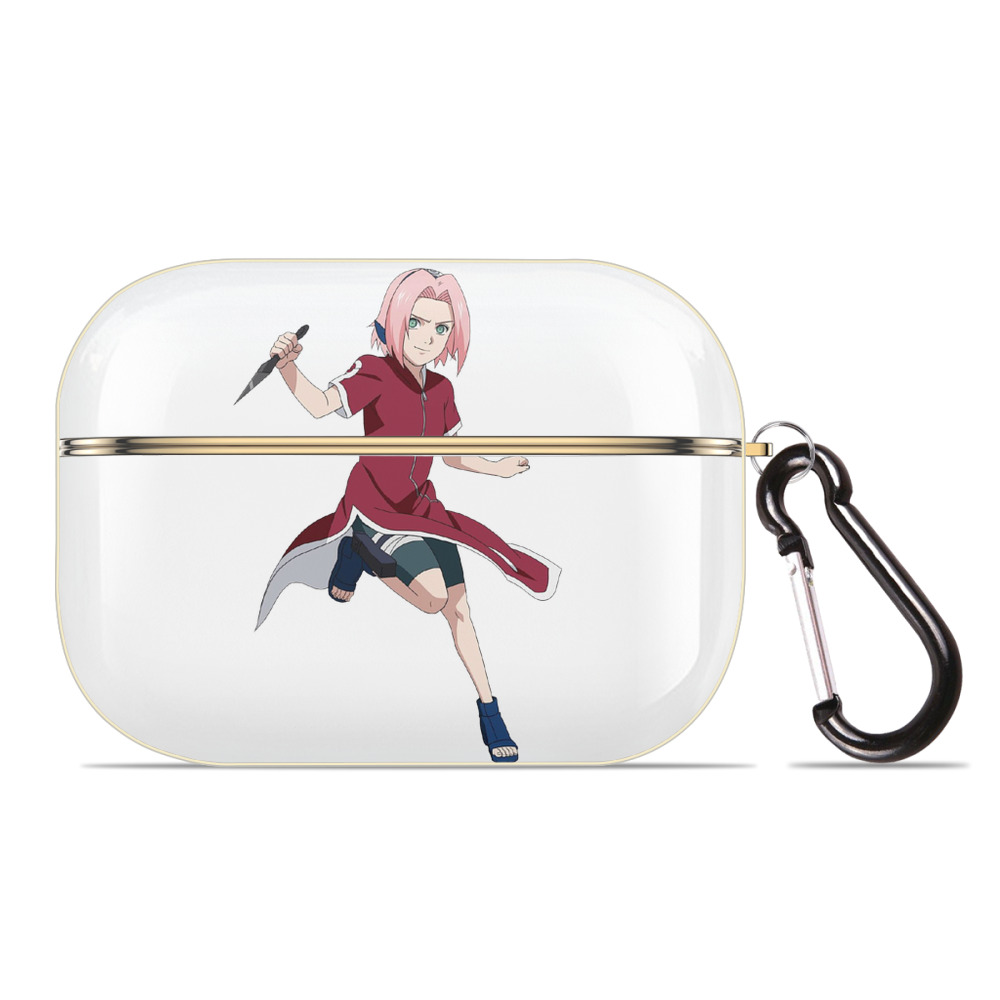 （画像用） NARUTO -ナルト- 春野サクラ Haruno Sakura 【AirPods Pro用】ハードシェル保護ケース｜耐衝撃・防指紋・カラビナ付き商品仕様