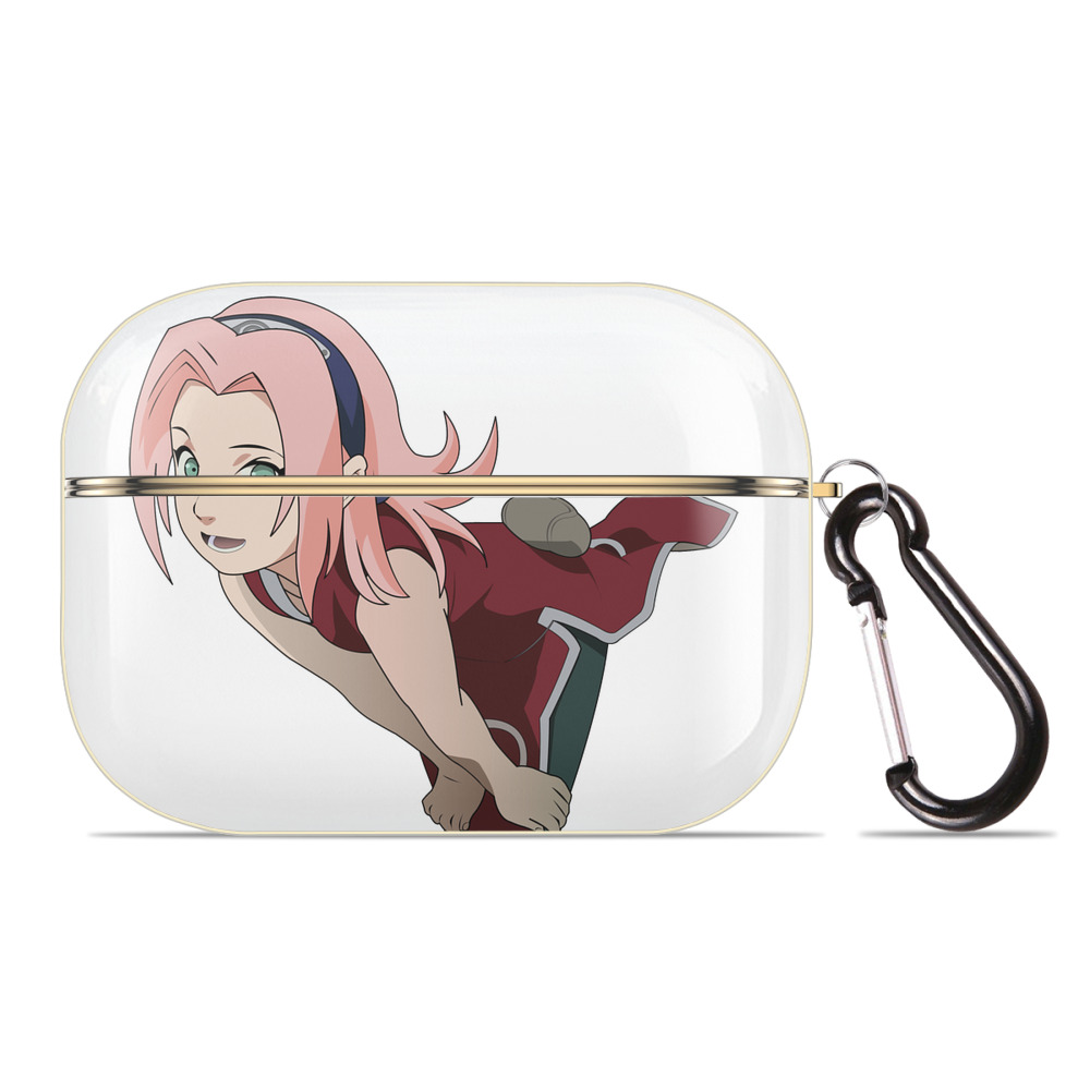 （画像用） NARUTO -ナルト- 春野サクラ Haruno Sakura 【AirPods Pro用】ハードシェル保護ケース｜耐衝撃・防指紋・カラビナ付き商品仕様