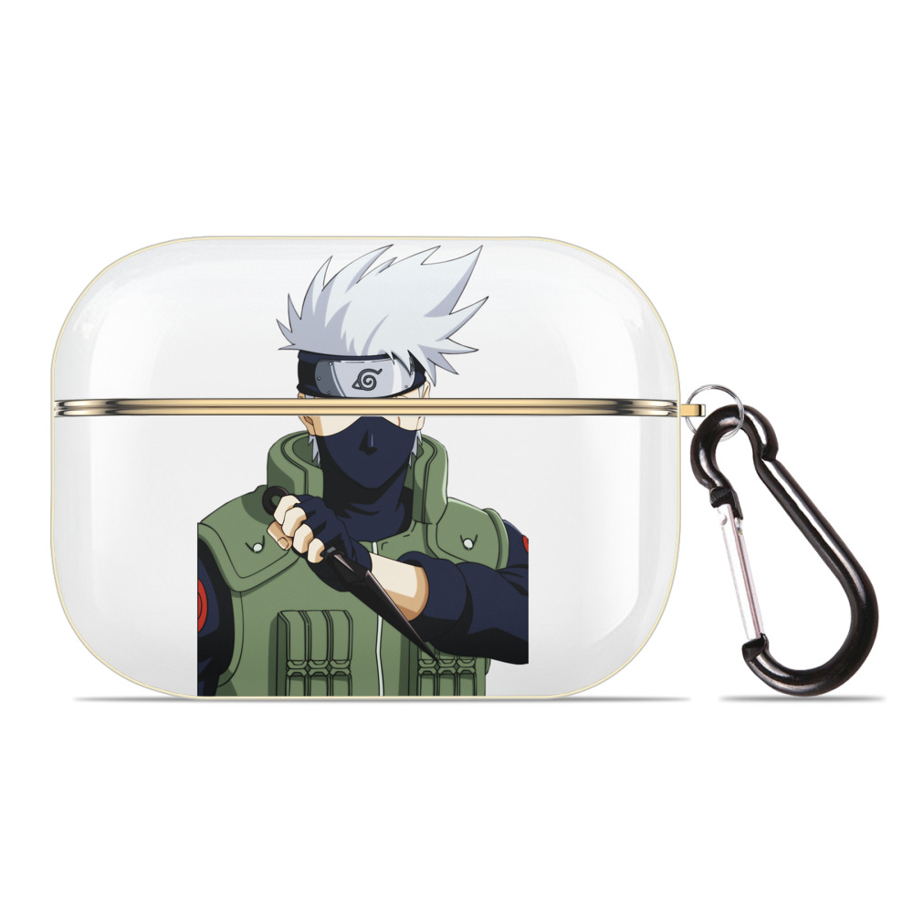 （画像用） NARUTO -ナルト- はたけ カカシ Hatake Kakashi 【AirPods Pro用】ハードシェル保護ケース｜耐衝撃・防指紋・カラビナ付き商品仕様