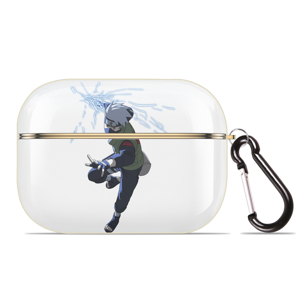 （画像用） NARUTO -ナルト- はたけ カカシ Hatake Kakashi 【AirPods Pro用】ハードシェル保護ケース｜耐衝撃・防指紋・カラビナ付き商品仕様