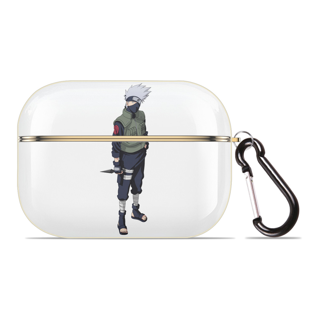 （画像用） NARUTO -ナルト- はたけ カカシ Hatake Kakashi 【AirPods Pro用】ハードシェル保護ケース｜耐衝撃・防指紋・カラビナ付き商品仕様