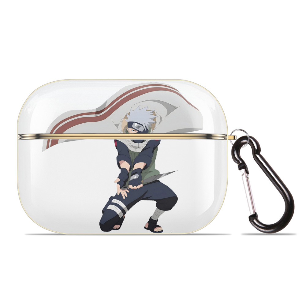 （画像用） NARUTO -ナルト- はたけ カカシ Hatake Kakashi 【AirPods Pro用】ハードシェル保護ケース｜耐衝撃・防指紋・カラビナ付き商品仕様