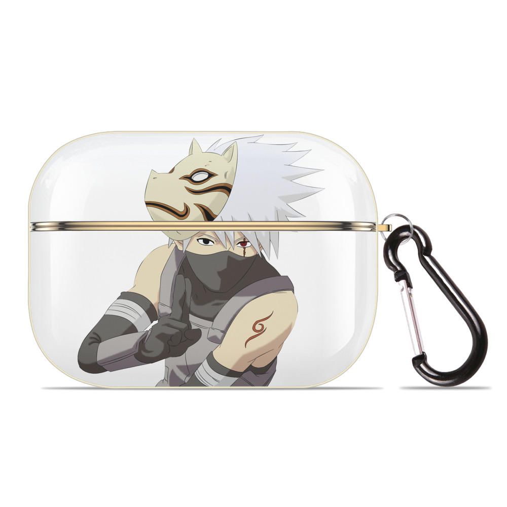 （画像用） NARUTO -ナルト- はたけ カカシ Hatake Kakashi 【AirPods Pro用】ハードシェル保護ケース｜耐衝撃・防指紋・カラビナ付き商品仕様