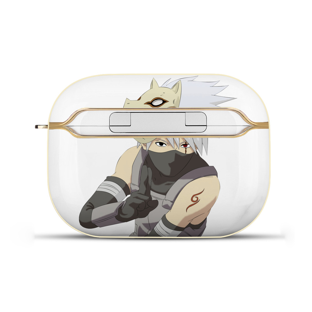 （画像用） NARUTO -ナルト- はたけ カカシ Hatake Kakashi 【AirPods Pro用】ハードシェル保護ケース｜耐衝撃・防指紋・カラビナ付き商品仕様