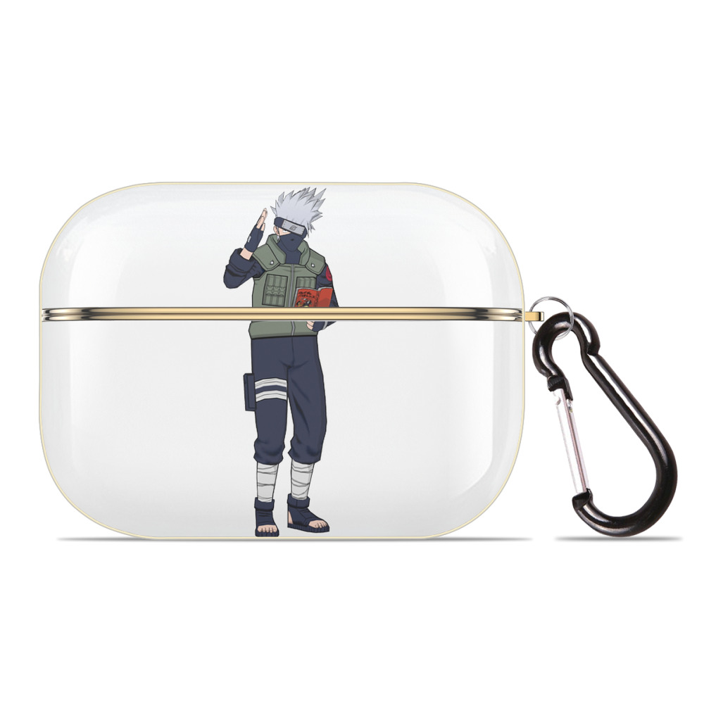 （画像用） NARUTO -ナルト- はたけ カカシ Hatake Kakashi 【AirPods Pro用】ハードシェル保護ケース｜耐衝撃・防指紋・カラビナ付き商品仕様