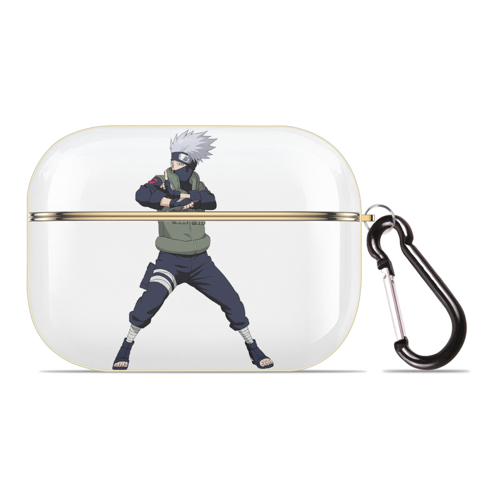 （画像用） NARUTO -ナルト- はたけ カカシ Hatake Kakashi 【AirPods Pro用】ハードシェル保護ケース｜耐衝撃・防指紋・カラビナ付き商品仕様