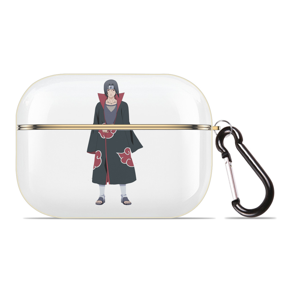 （画像用） NARUTO -ナルト- うちは イタチ Uchiha Itachi 【AirPods Pro用】ハードシェル保護ケース｜耐衝撃・防指紋・カラビナ付き商品仕様