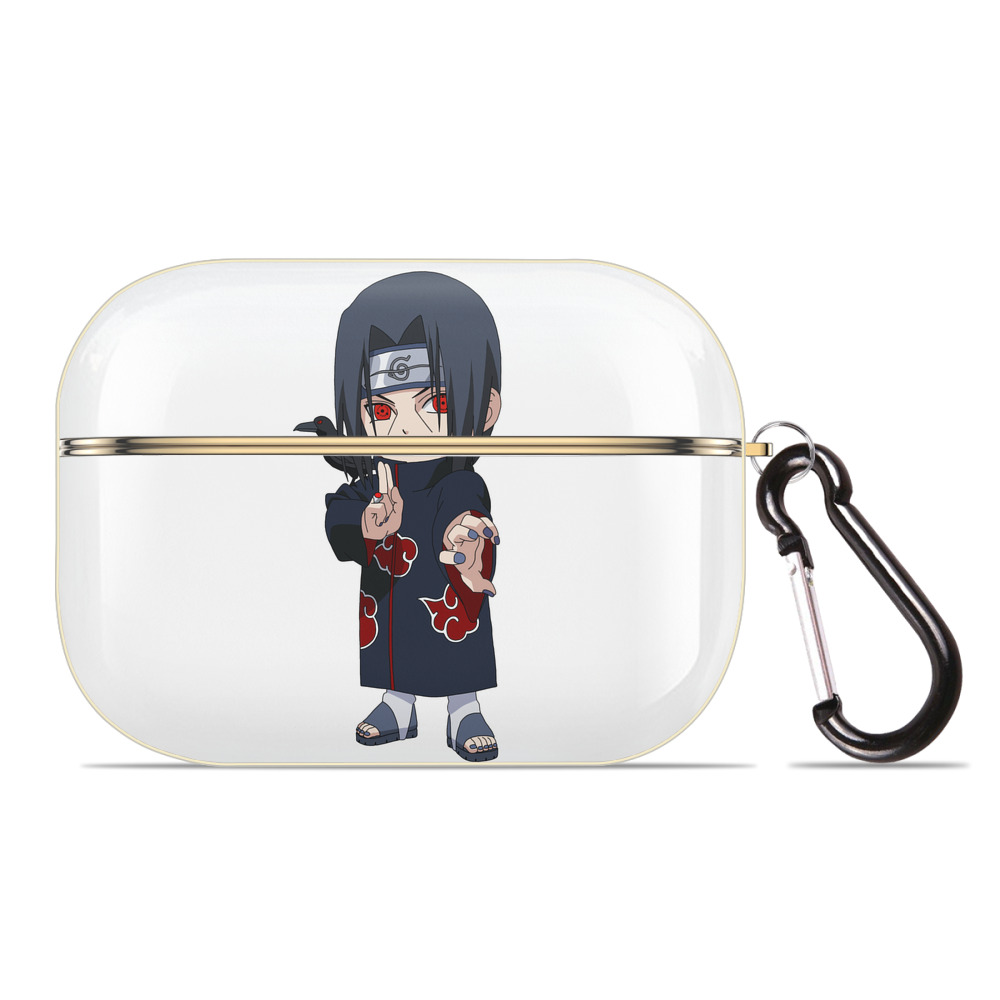 （画像用） NARUTO -ナルト- うちは イタチ Uchiha Itachi 【AirPods Pro用】ハードシェル保護ケース｜耐衝撃・防指紋・カラビナ付き商品仕様