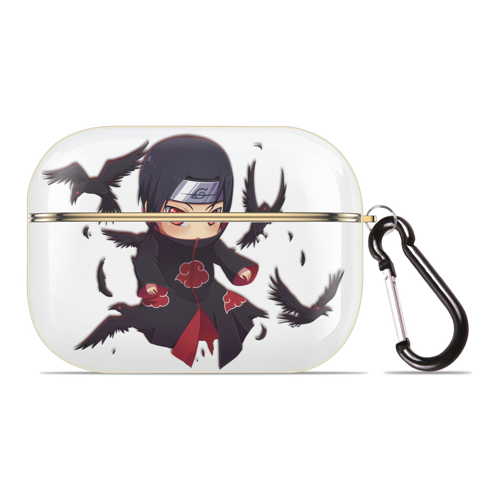 （画像用） NARUTO -ナルト- うちは イタチ Uchiha Itachi 【AirPods Pro用】ハードシェル保護ケース｜耐衝撃・防指紋・カラビナ付き商品仕様