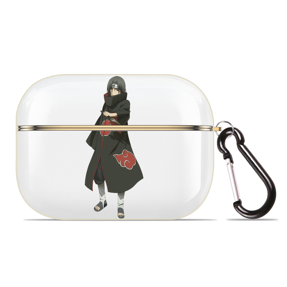 （画像用） NARUTO -ナルト- うちは イタチ Uchiha Itachi 【AirPods Pro用】ハードシェル保護ケース｜耐衝撃・防指紋・カラビナ付き商品仕様