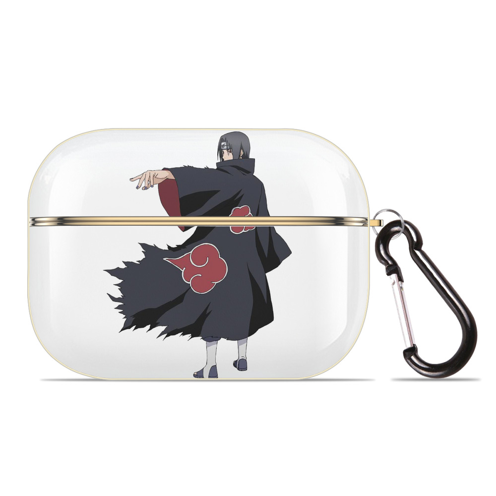 （画像用） NARUTO -ナルト- うちは イタチ Uchiha Itachi 【AirPods Pro用】ハードシェル保護ケース｜耐衝撃・防指紋・カラビナ付き商品仕様