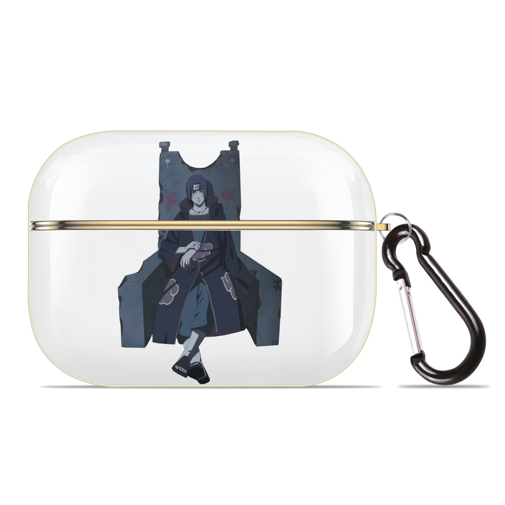 （画像用） NARUTO -ナルト- うちは イタチ Uchiha Itachi 【AirPods Pro用】ハードシェル保護ケース｜耐衝撃・防指紋・カラビナ付き商品仕様