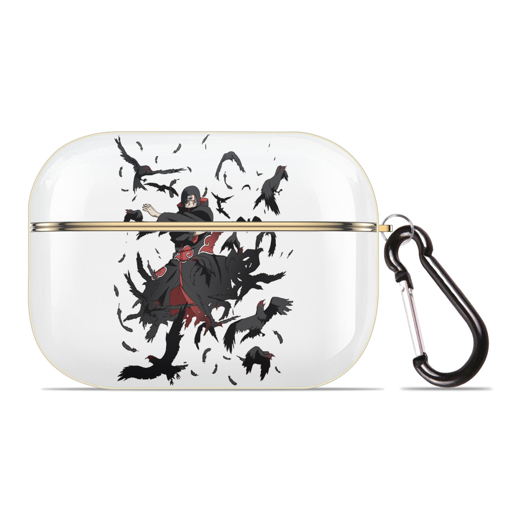 （画像用） NARUTO -ナルト- うちは イタチ Uchiha Itachi 【AirPods Pro用】ハードシェル保護ケース｜耐衝撃・防指紋・カラビナ付き商品仕様