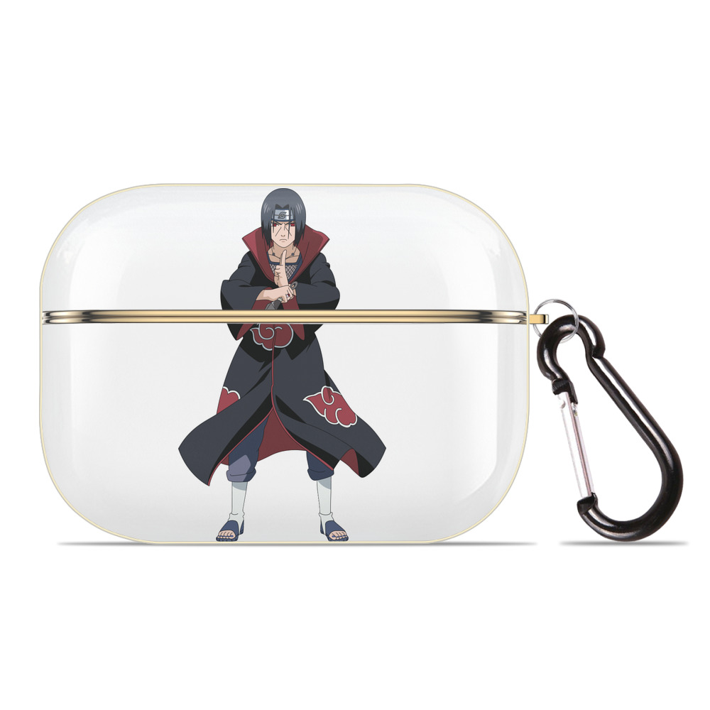 （画像用） NARUTO -ナルト- うちは イタチ Uchiha Itachi 【AirPods Pro用】ハードシェル保護ケース｜耐衝撃・防指紋・カラビナ付き商品仕様