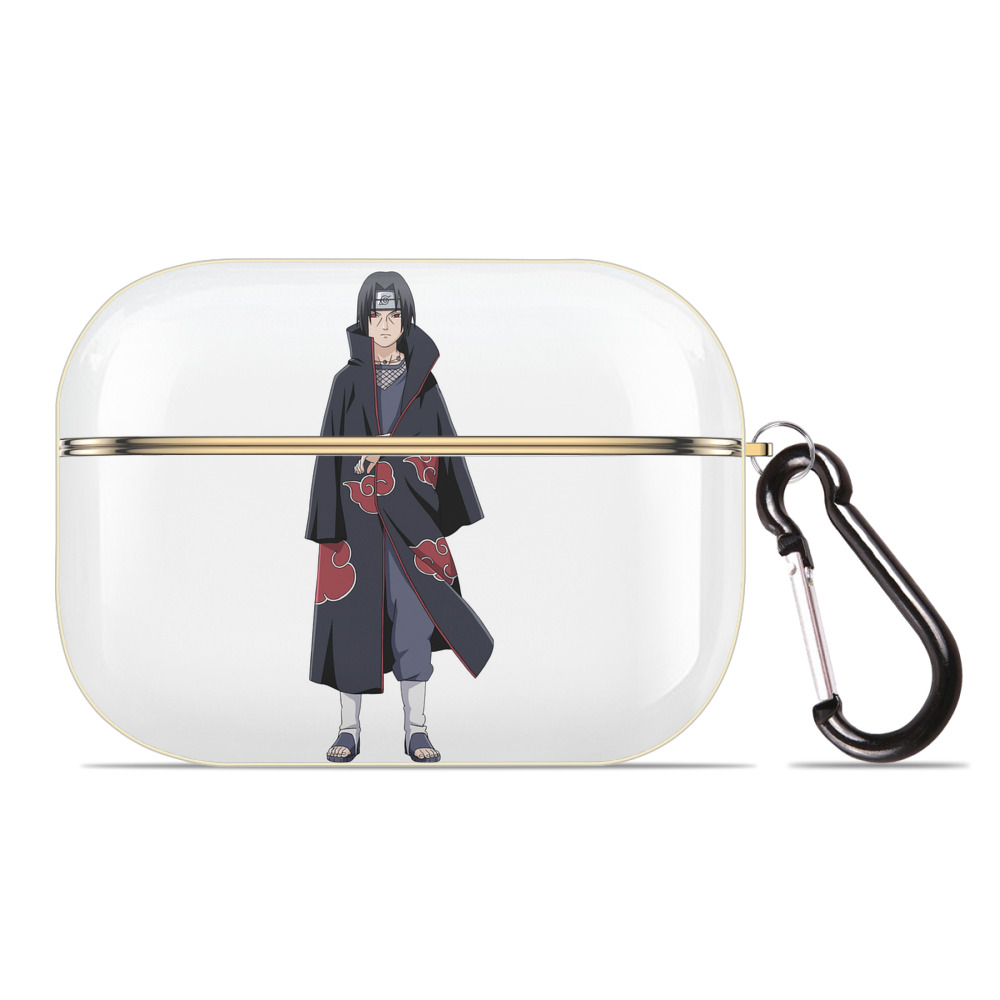 （画像用） NARUTO -ナルト- うちは イタチ Uchiha Itachi 【AirPods Pro用】ハードシェル保護ケース｜耐衝撃・防指紋・カラビナ付き商品仕様