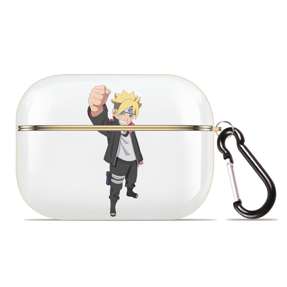 （画像用） NARUTO -ナルト- うずまき ボルト Uzumaki Boruto 【AirPods Pro用】ハードシェル保護ケース｜耐衝撃・防指紋・カラビナ付き商品仕様