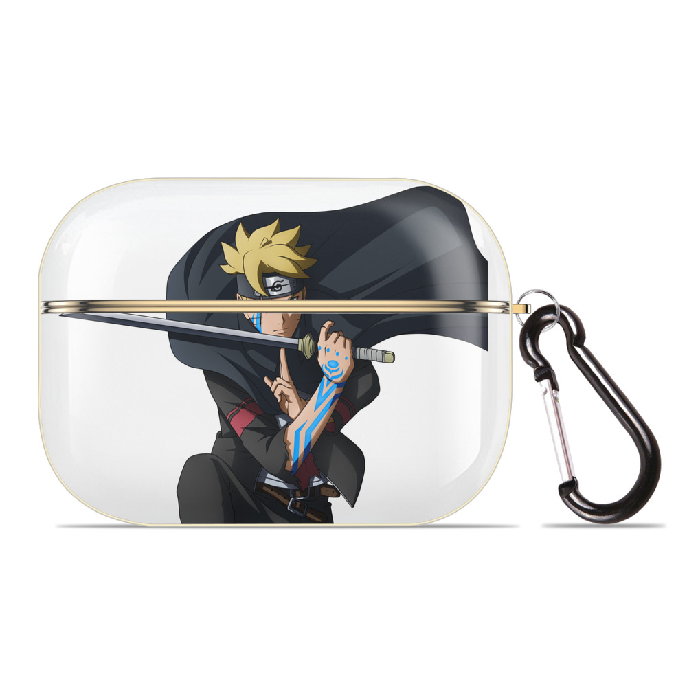 （画像用） NARUTO -ナルト- うずまき ボルト Uzumaki Boruto 【AirPods Pro用】ハードシェル保護ケース｜耐衝撃・防指紋・カラビナ付き商品仕様