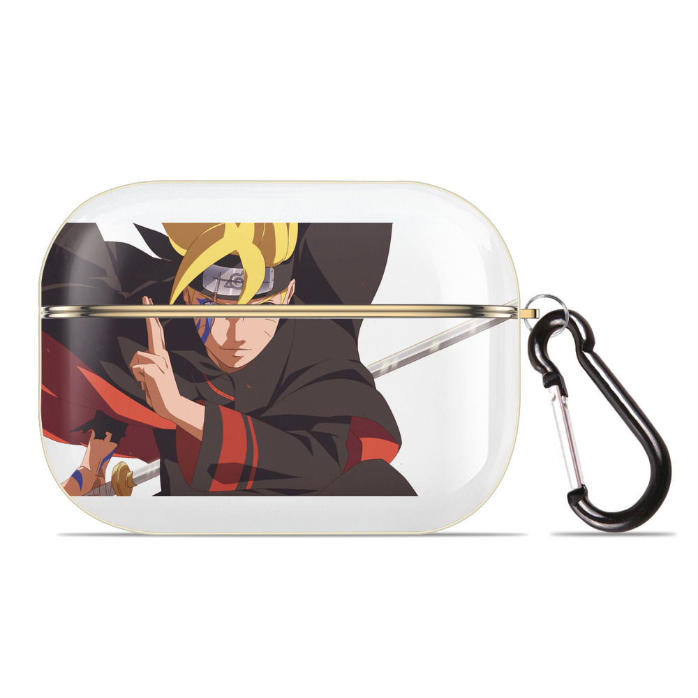 （画像用） NARUTO -ナルト- うずまき ボルト Uzumaki Boruto 【AirPods Pro用】ハードシェル保護ケース｜耐衝撃・防指紋・カラビナ付き商品仕様